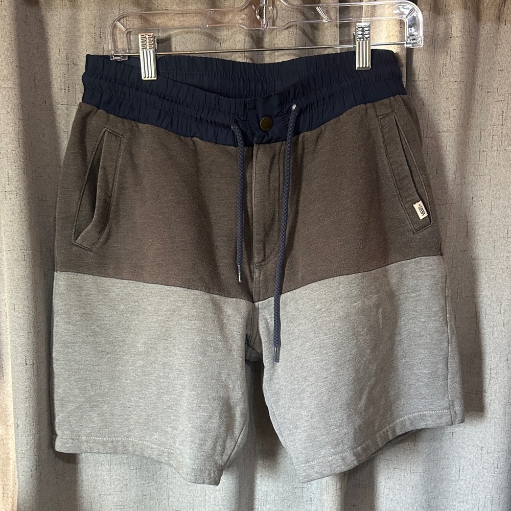 Vans Men's Brown and Gray Athletic Shorts